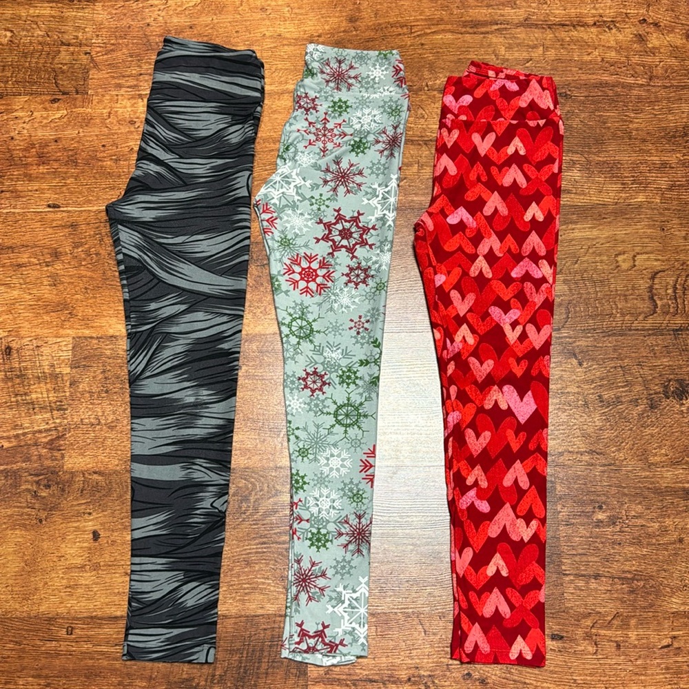 3 Holiday LuLaRoe Leggings